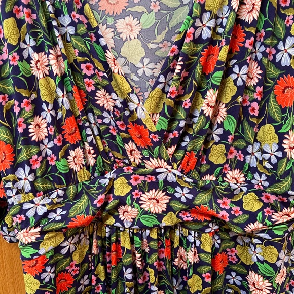 Kiyonna Pastel Floral Dress - Pink, Green, Blue, EUC, Size 2X - Picture 2 of 7